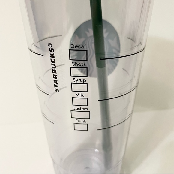 Starbucks Clear Venti Double Wall Cold Cup Tumbler 24oz - Picture 8 of 16